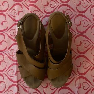 Montego Bay Club Tan Wedges
